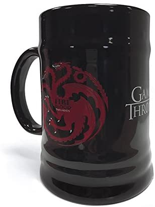 BOCCALE CERAMICA NERO TARGARYEN - GAME OF THRONES