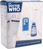 BICCHIERI TERMOSENSIBILI TARDIS E DALEK (2 PZ) - DOCTOR WHO