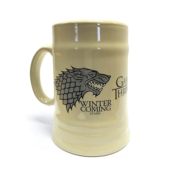 BOCCALE CERAMICA AVORIO WINTER IS COMING - GAME OF THRONES