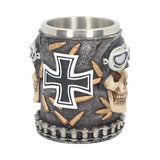 BOCCALE IRON CROSS SKULL